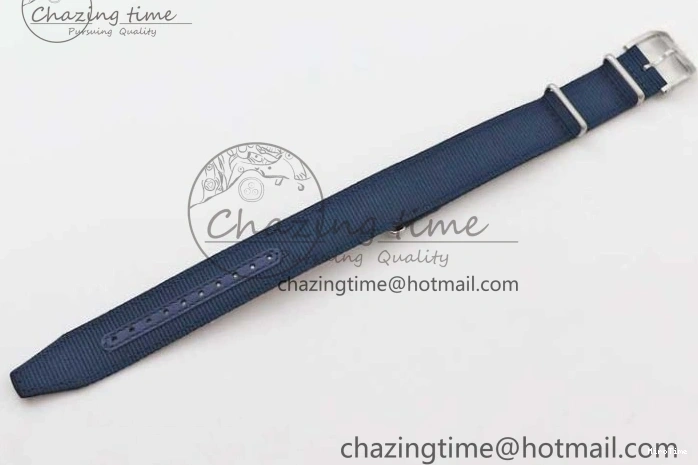 MIROTIME 1230 BestValue Mark XVIII IW328101 Black Ceramic M+F 1:1 Best Edition Blue Dial on Blue Nylon Strap A 7058